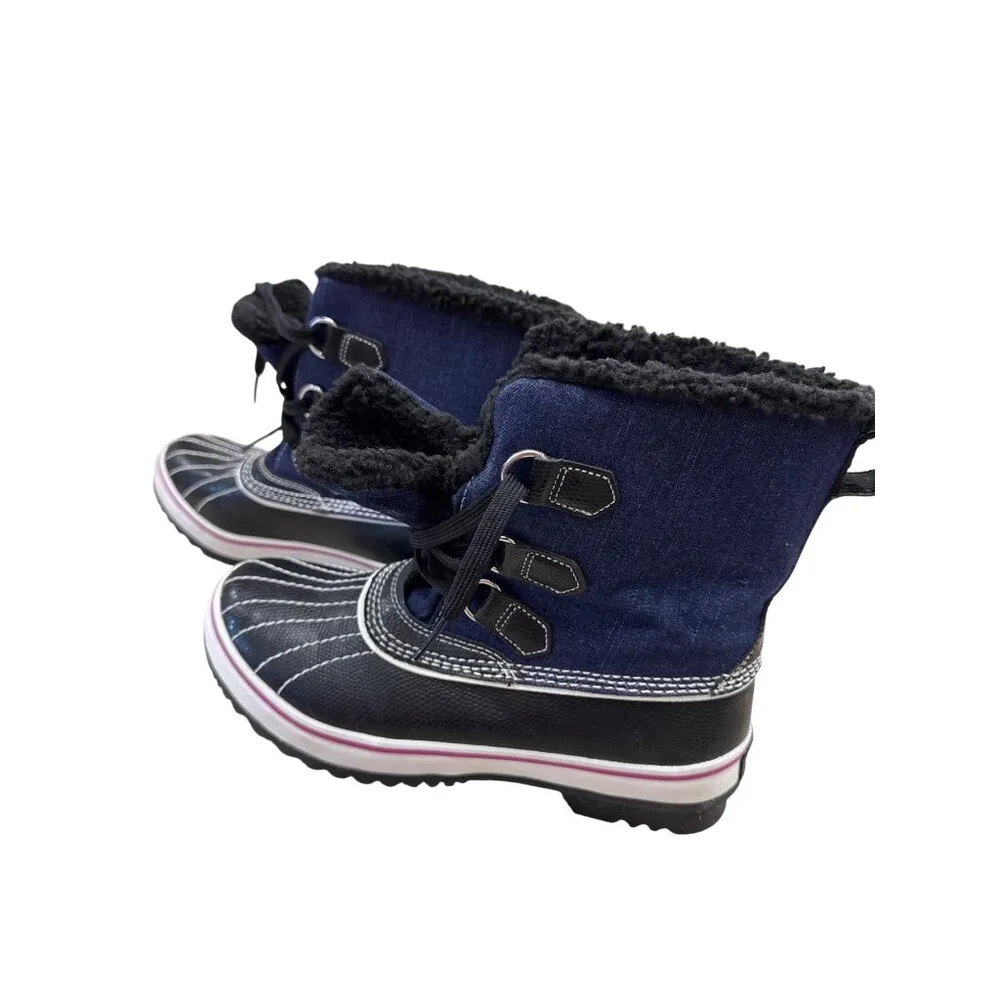 Skechers  Outdoor Womens Blue Manmade Ankle Boots Size 7.5 SKU 7178 - Image 3