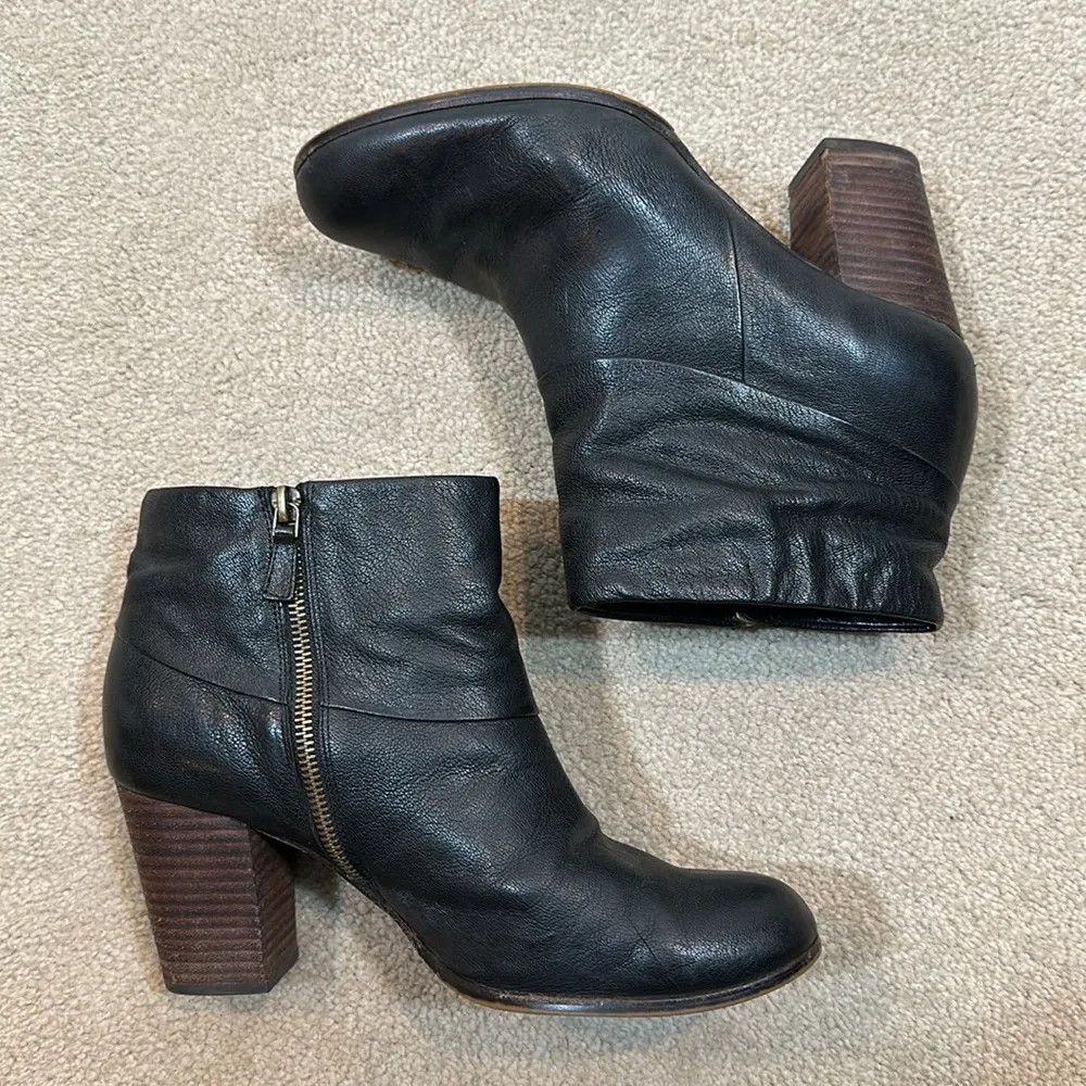 Cole Haan Nike Air Heeled Black Ankle Booties Vintage Cassidy Women Size 9.5B - Image 4