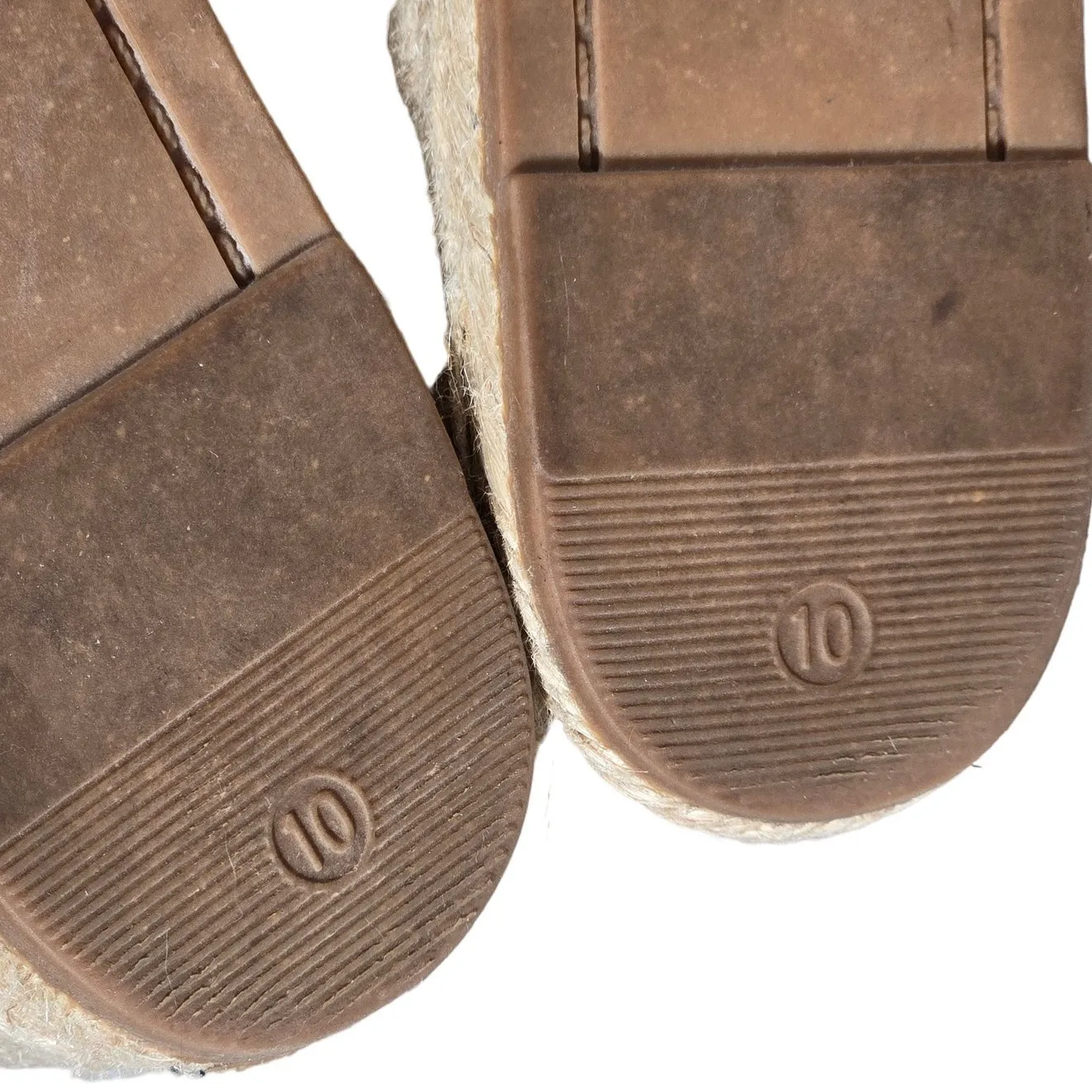 Marc‎ Fisher Black Suede Perforated Wedge Espadrille Sandals Size 10M MLANDELA - Image 8