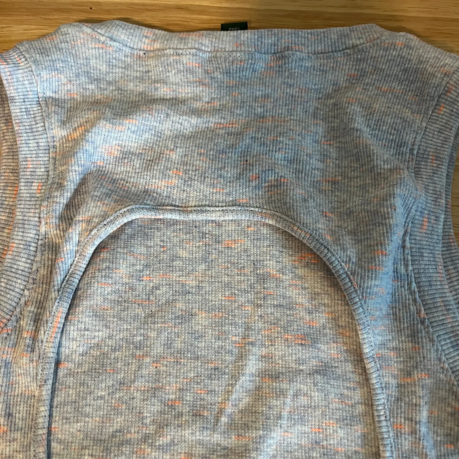 Wild Fable Women's Gray Spacedye Open Back Tiny Tank Top - Size XS - NWT - Image 7