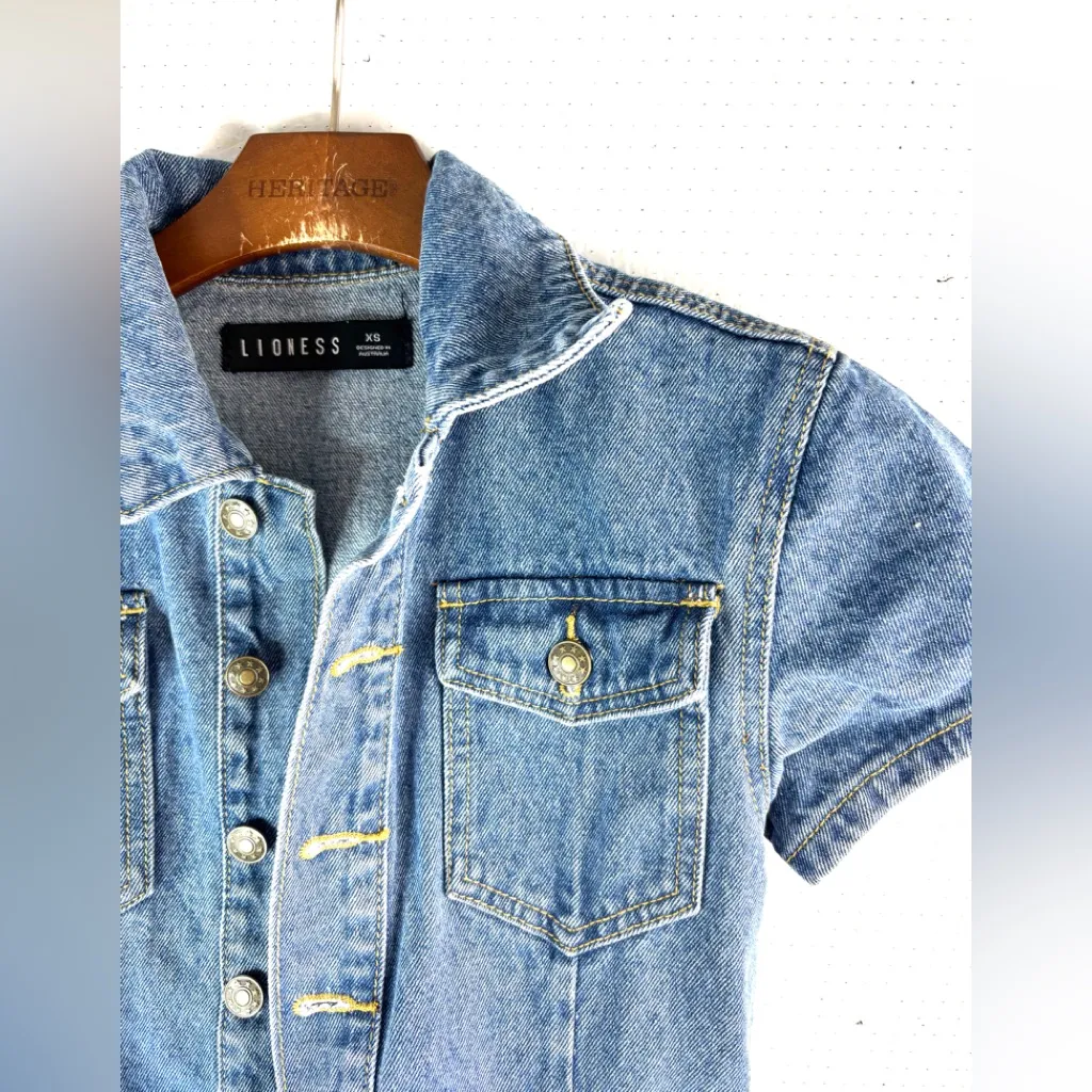 Lioness XS Australian Cotton Denim Romper - Image 4