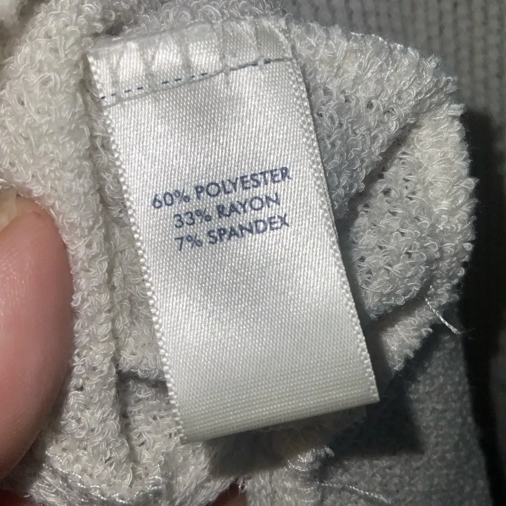 BKE Cream V-Neck Knit  Short Sleeve Oversized Tunic Sweater Medium - Image 9