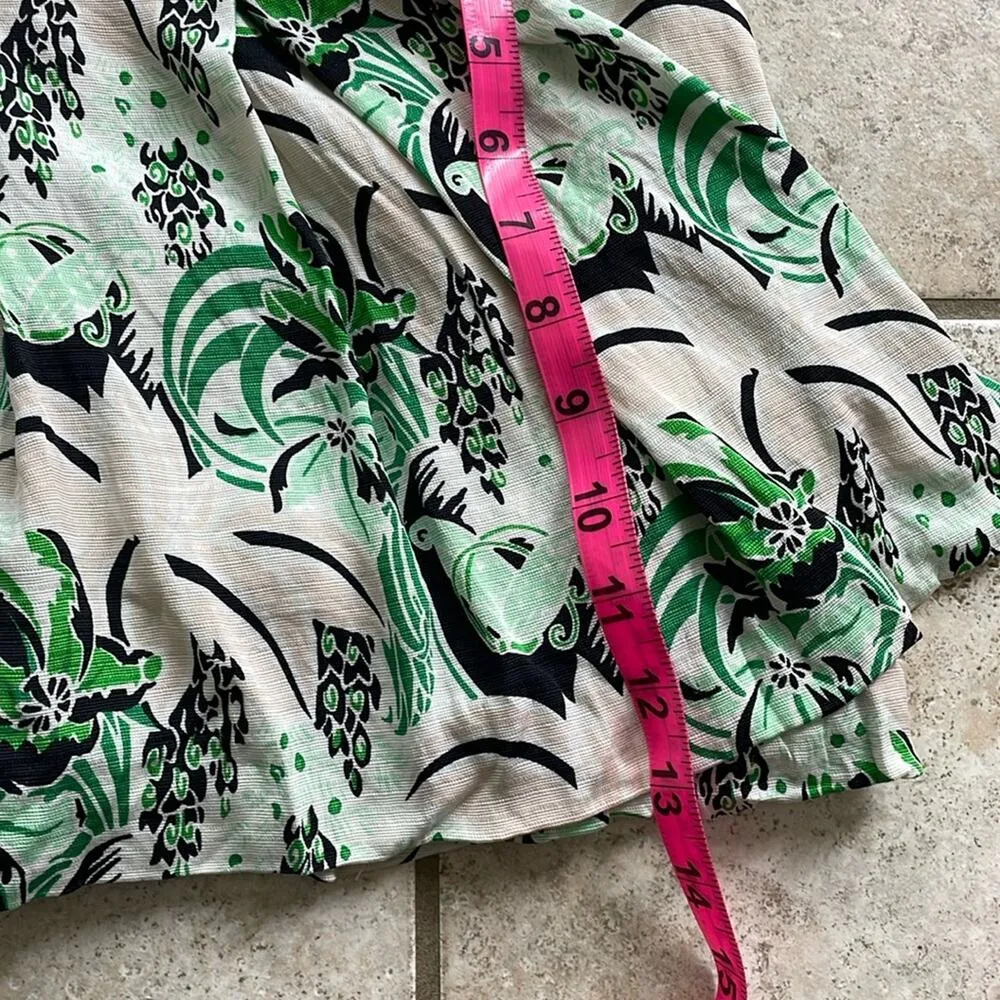 Veronica Beard Palm Garden Print Pleated Skort - Image 15