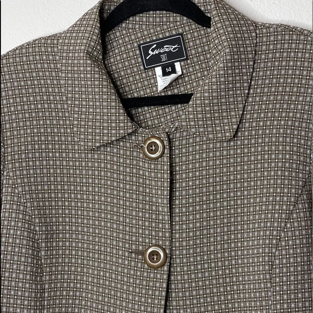 Vintage Sweet‎ Suit Blazer Size 14 - Image 8