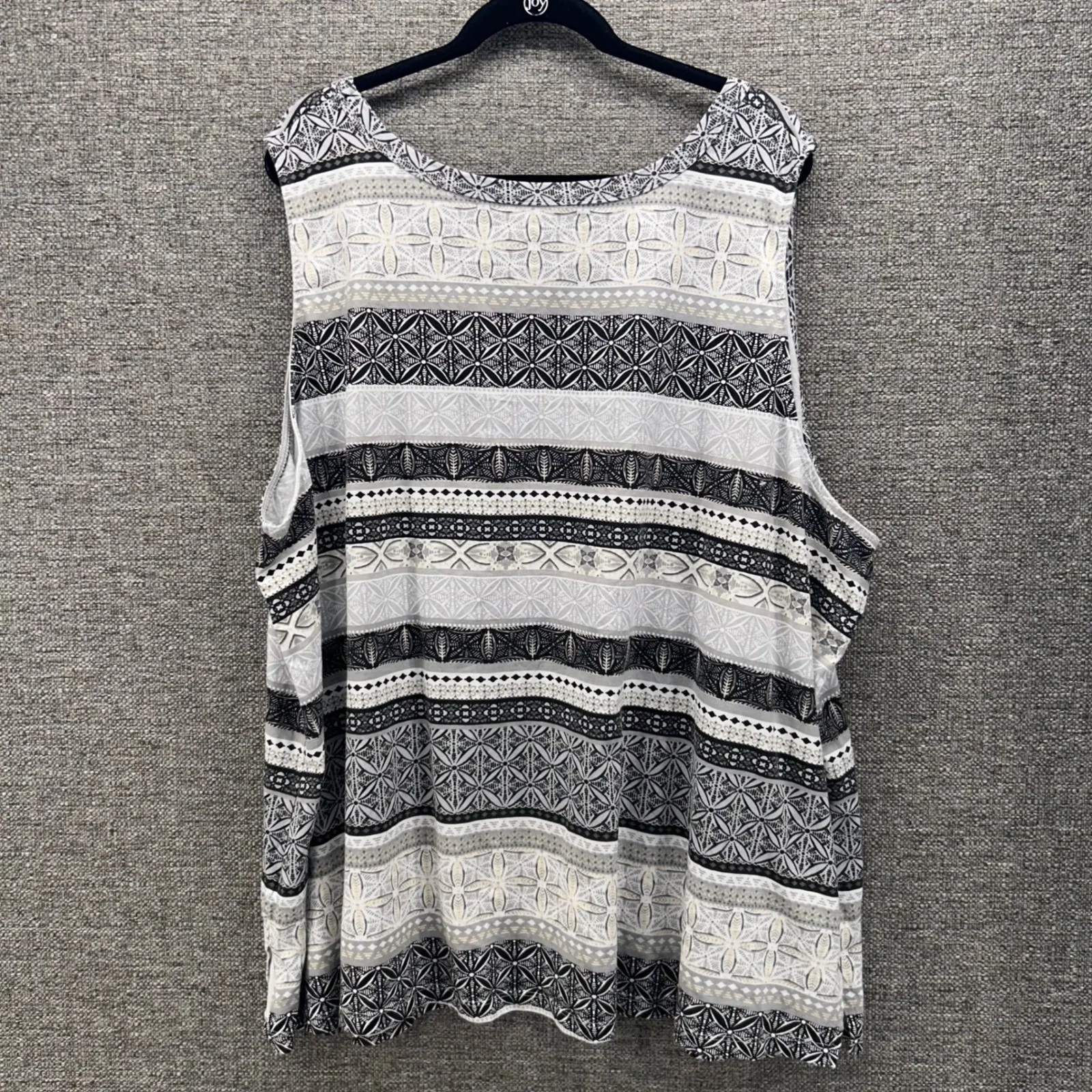 Woman Within Womens Blouse Size 5X Bohemian Boho Top Geometric Print Sleeveless - Image 11