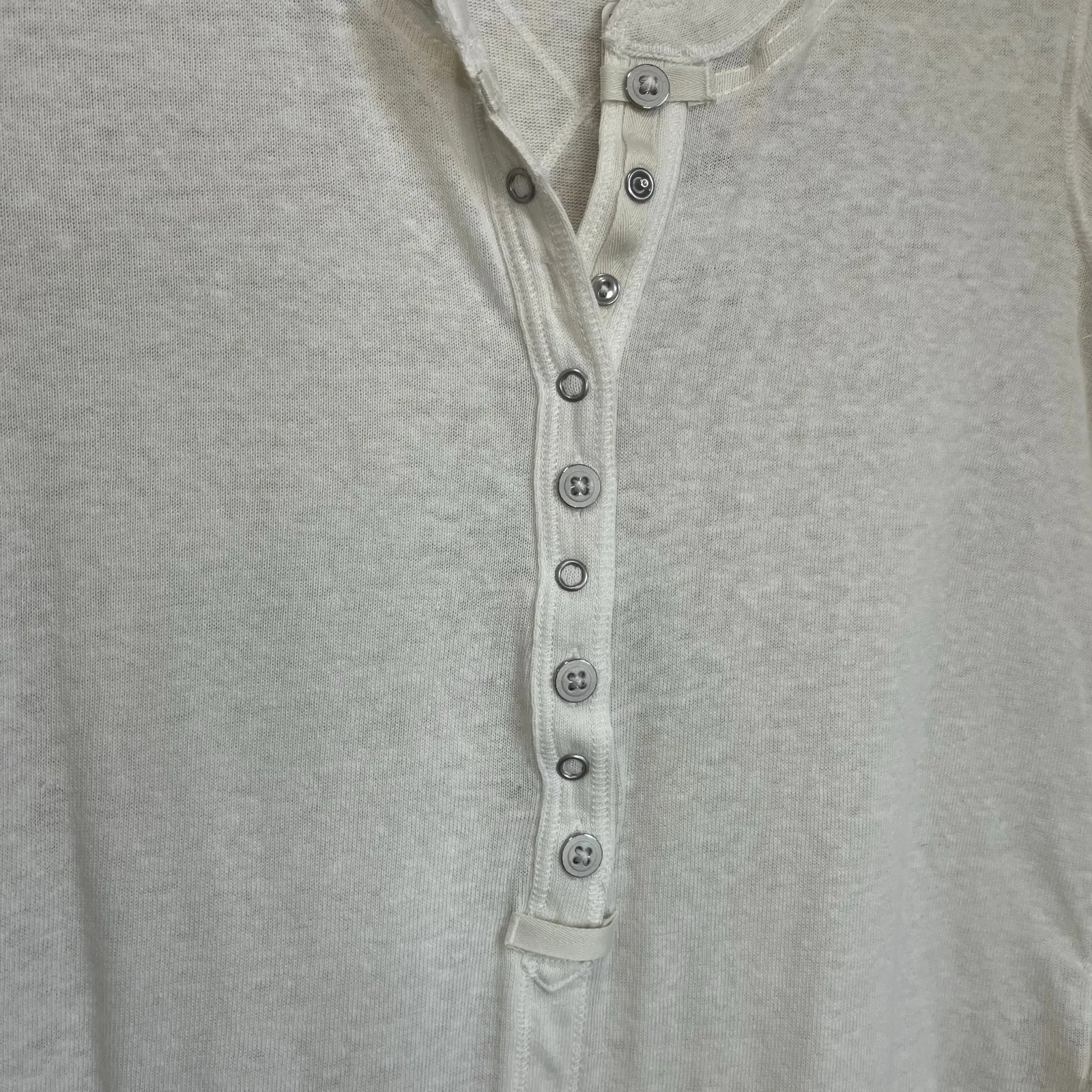We The Free Ivory Button Henley Tee NWT Size Small ($58) - Image 11