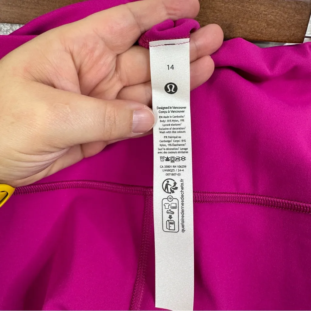 Lululemon Align High-Rise Crop 23" Ripened Raspberry Size 14 - Image 7