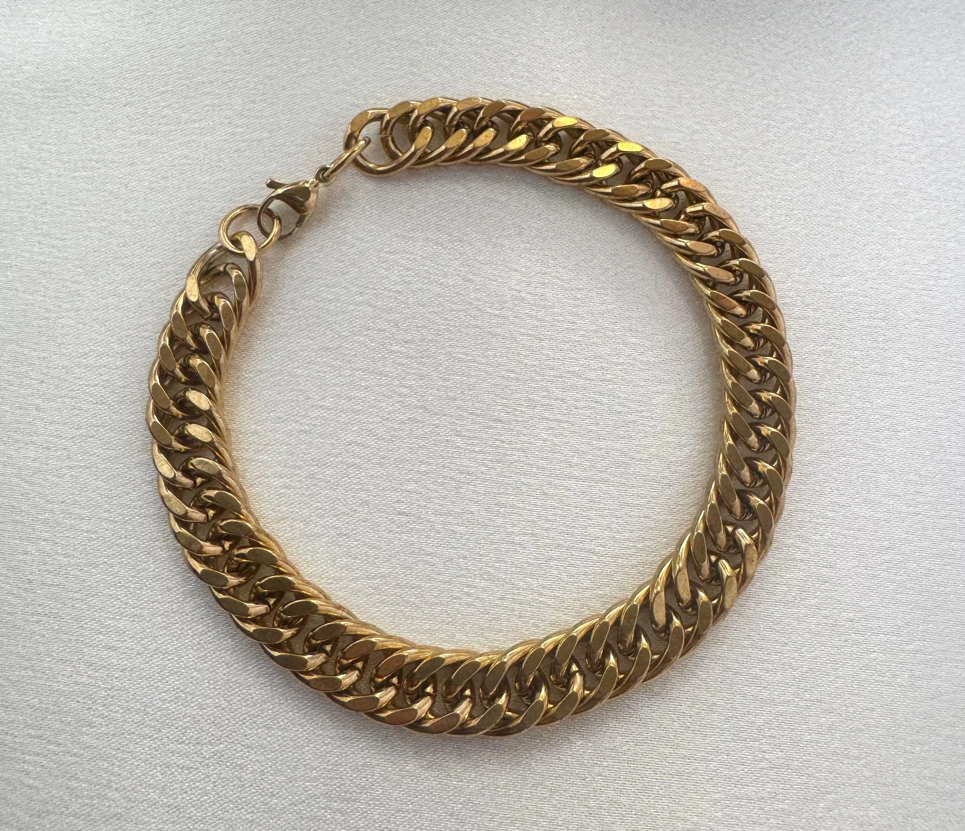 Link Chain Bracelet for Men Women Streetwear Unisex Style Gold - Image 5