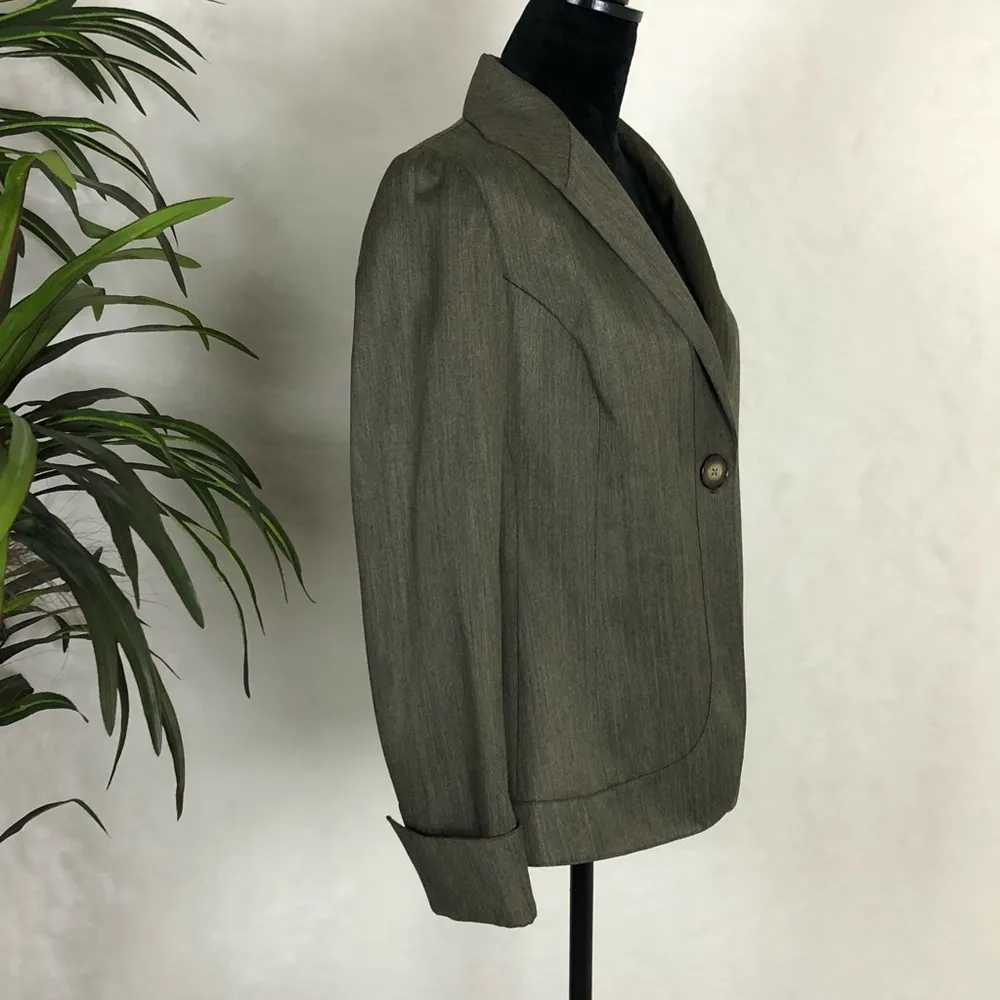 LAFAYETTE 148 blazer in olive green - Image 5