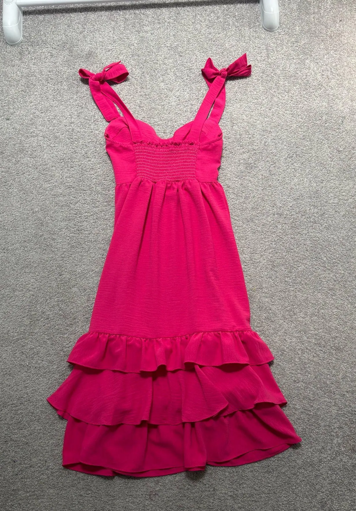 Sofia by Sofia Vergara Pink Ruffled Tiered Sundress - Image 10