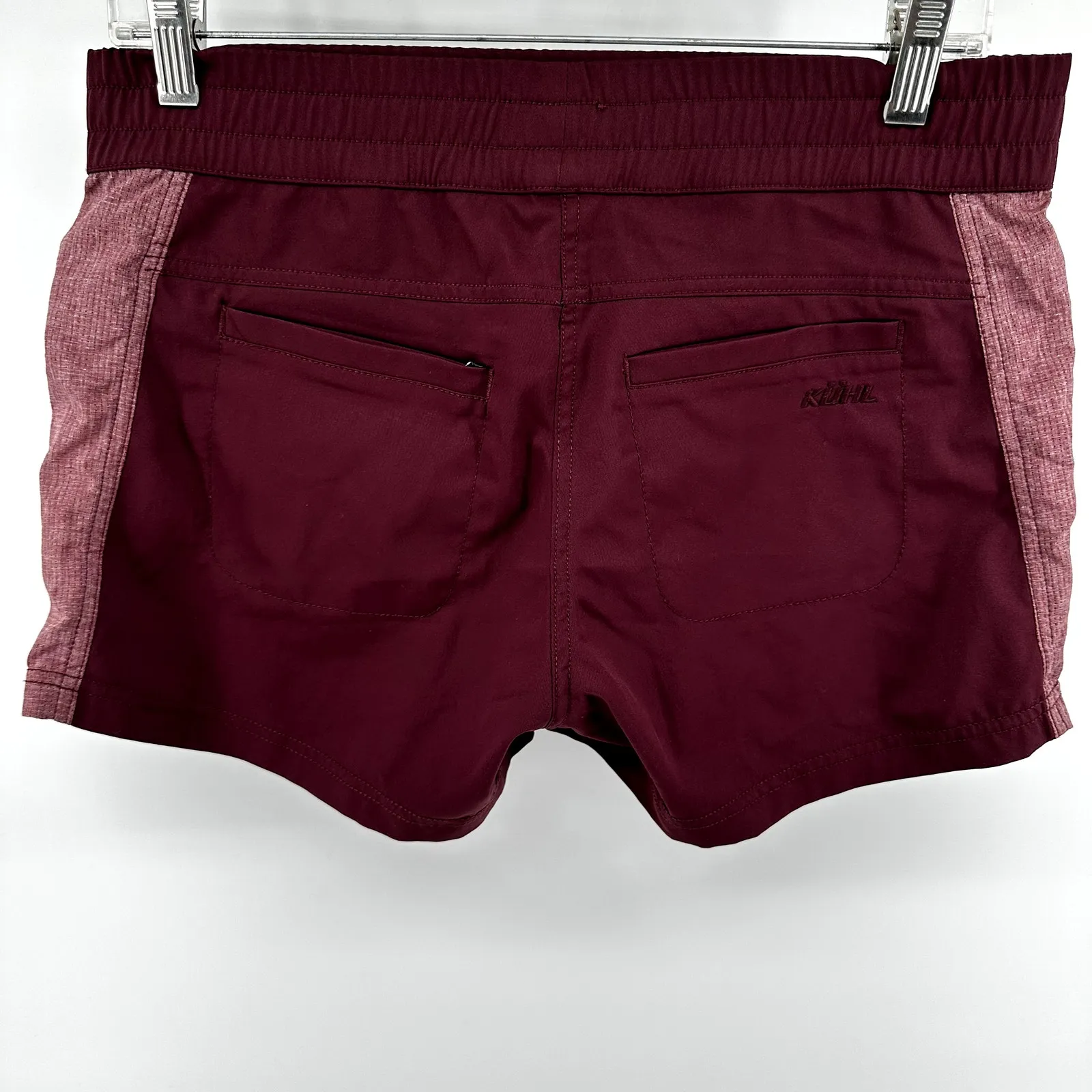 Kuhl Riptide Short 5" Pockets Mesh Panels Quick Dry Elastic Waist Maroon XL - Image 3
