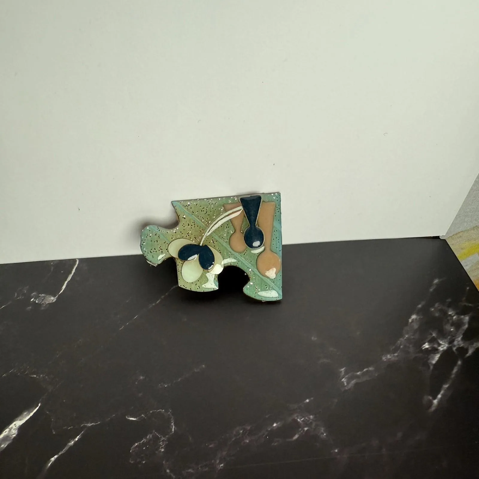 Puzzle Piece Signed People Pins By Lucinda Brooch Pin Handcrafted Hand Made - Image 11