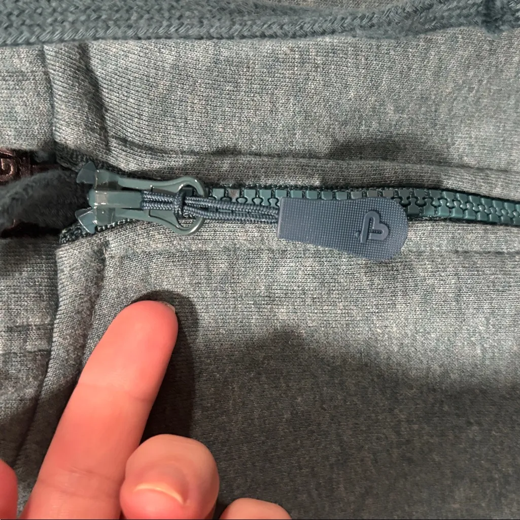 PACT organic teal full zip drawstring hoodie jacket size XL - Image 5