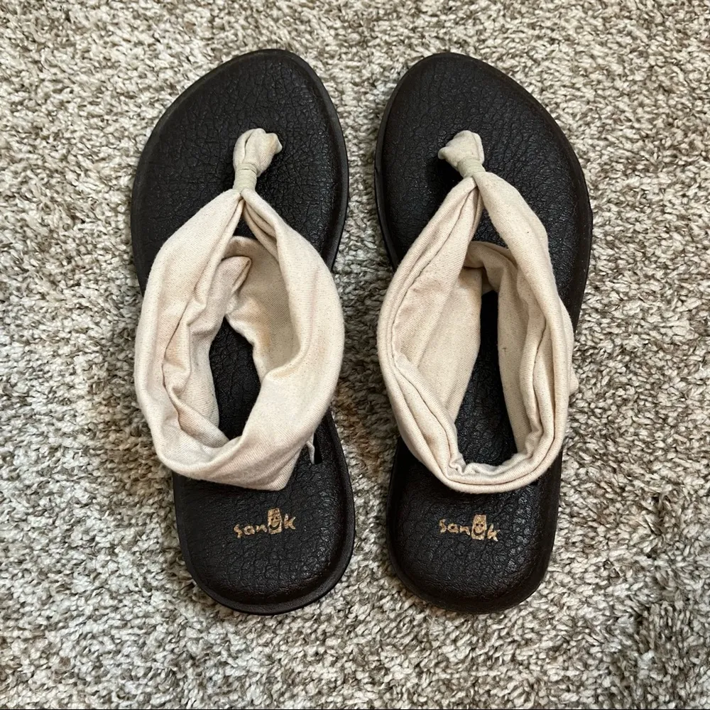 Sanuk Yoga Sling 2 Metallic Women's Sandals Size 8 - Image 3