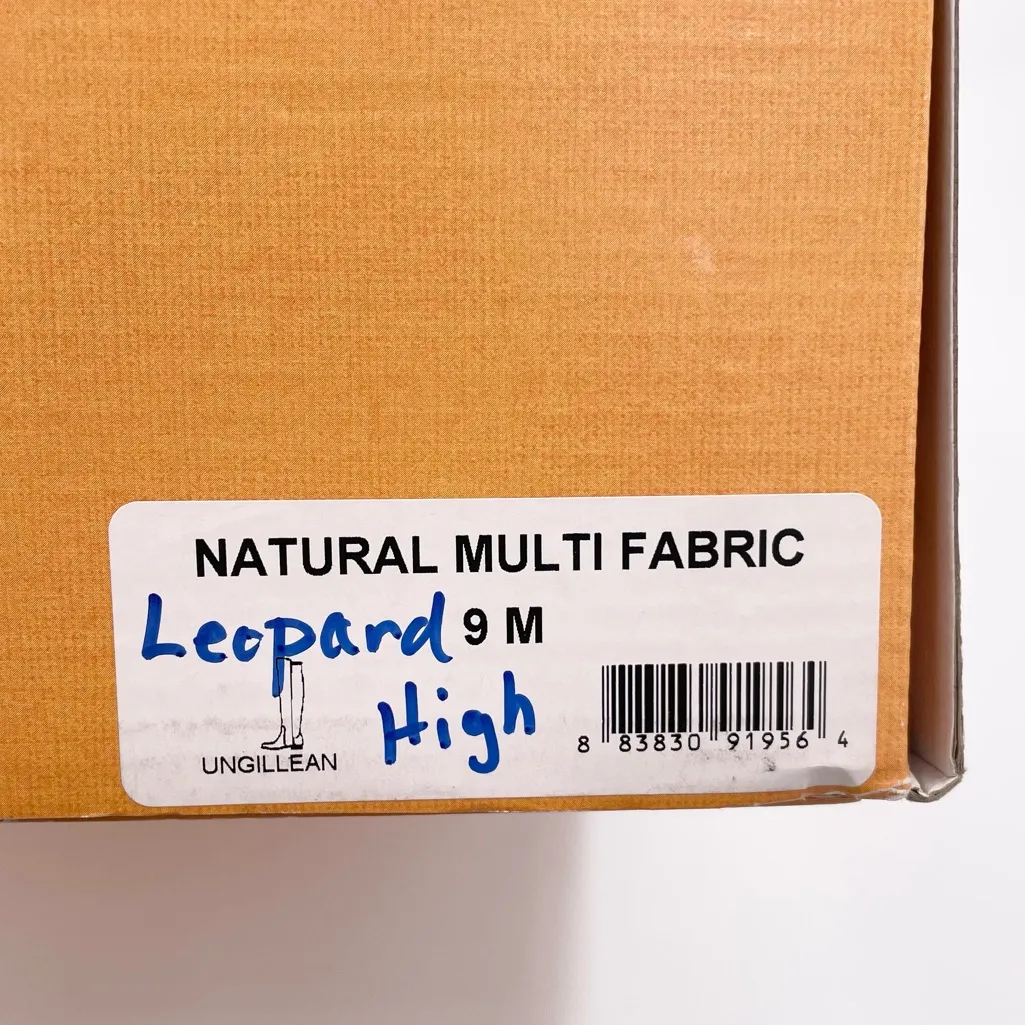 Unisa Women's Gillean Over the Knee Boots Cheetah Leopard Faux Suede Size 9 - Image 8