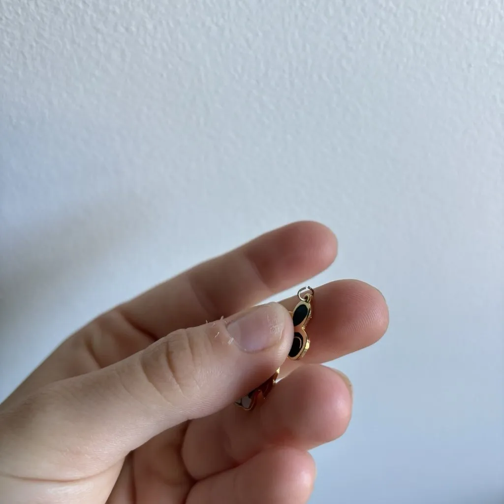 Vintage Walt Disney Mickey Mouse Enamel Gold Tone Necklace Pendant - Image 4