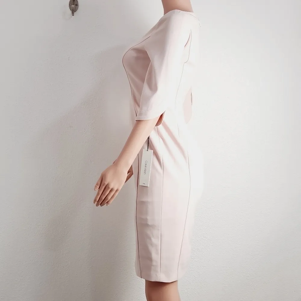 𝅺CALVIN Klein Women's Tulip Sleeve Sheath Dress Size: 6 - Image 5