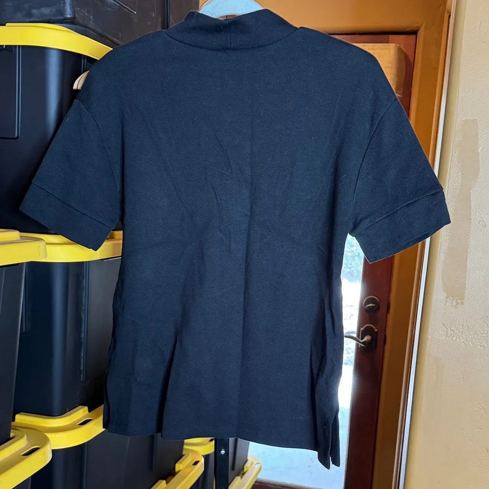 Zara Trafaluc Women Black Mock Turtleneck Short Sleeve Top Size Small - Image 7