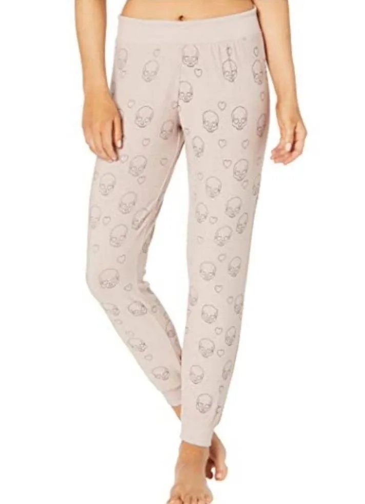Chaser Pink Little Skulls Cozy Knit Joggers XS - Image 11