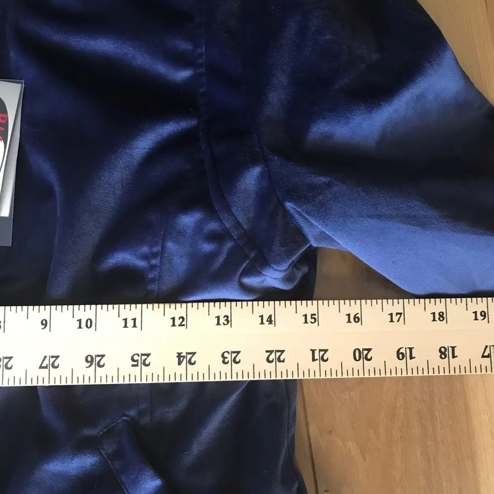 Palomares Velour Bomber Jacket Women’s size small in blue color Brand new - Image 8