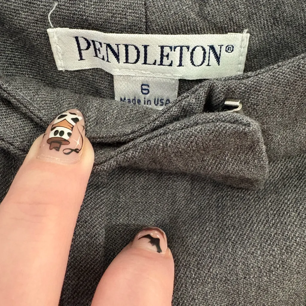 Pendleton  Gray Wool Blend Dress Pants - Size‎ 6 - Image 3