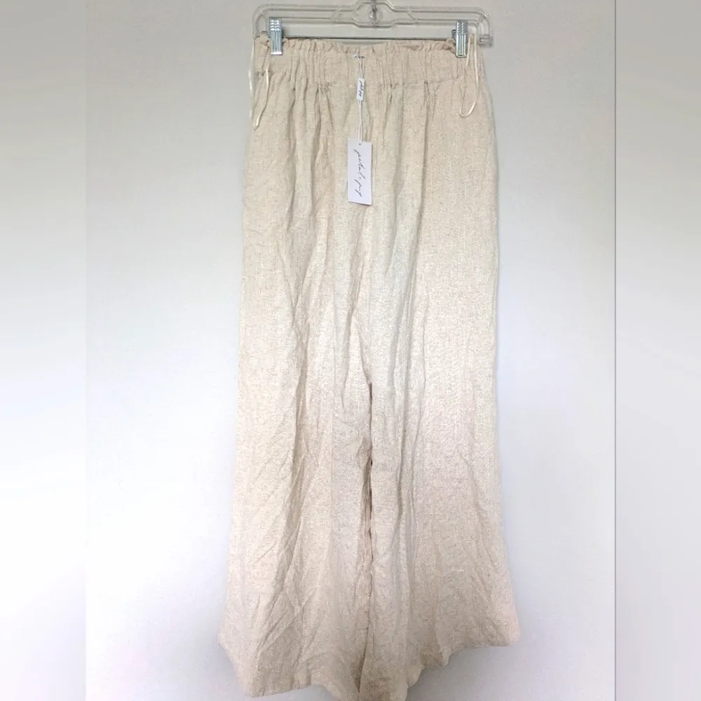 Petal & Pup Eleanor High Waisted Pants - Beige Sz L - Image 4