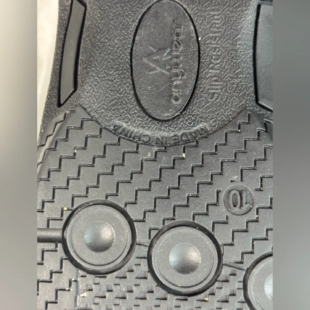 Anywear Slip Resistant 10 Floral Women's Clogs Black - Image 9