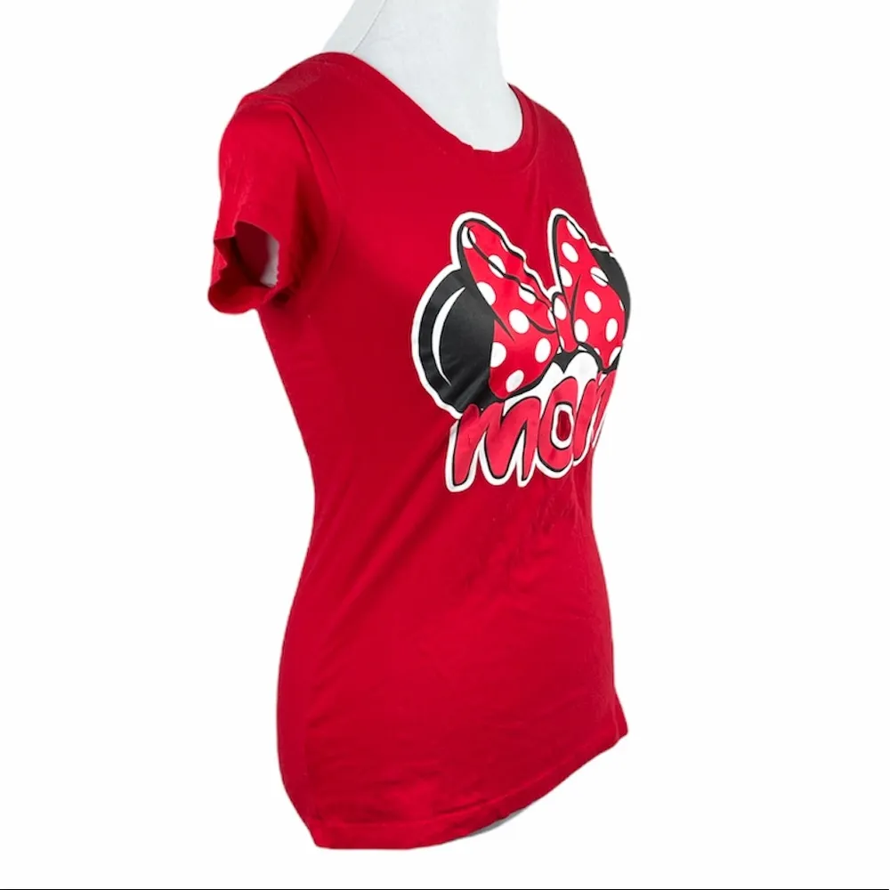 Disney Minnie Mouse Mom T-Shirt, Red, Medium - Image 3