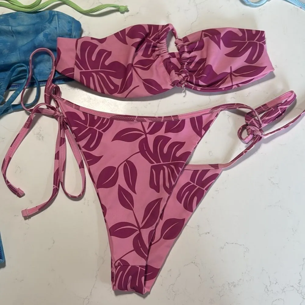 A lot of 5 sets of string bikinis. Tags have all been removed. Sizes are Small Size undefined - Image 5