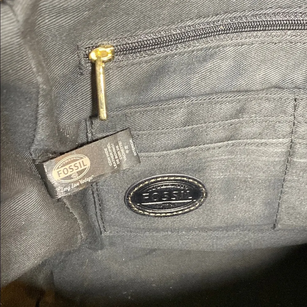 Black Leather Handbag - Image 11