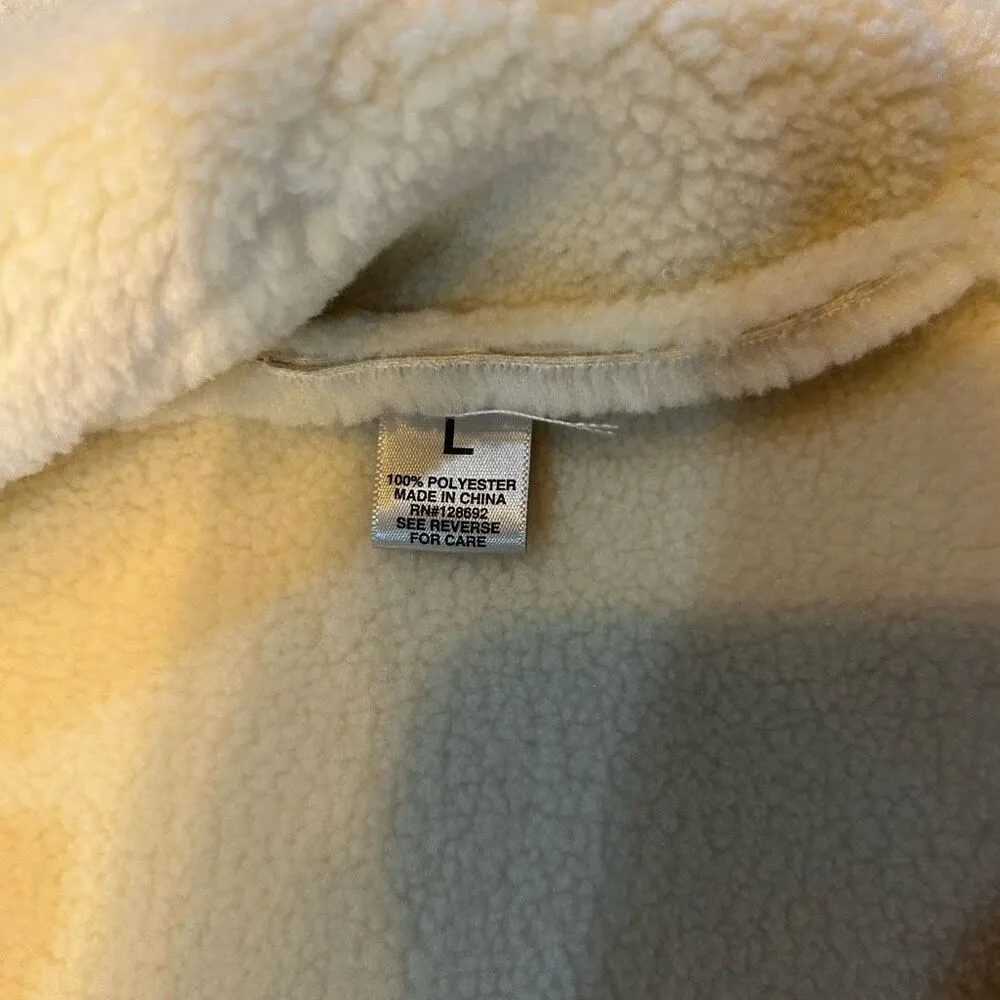 Madden Girl Ivory Cream Juniors Large New Cropped Vest - Image 8