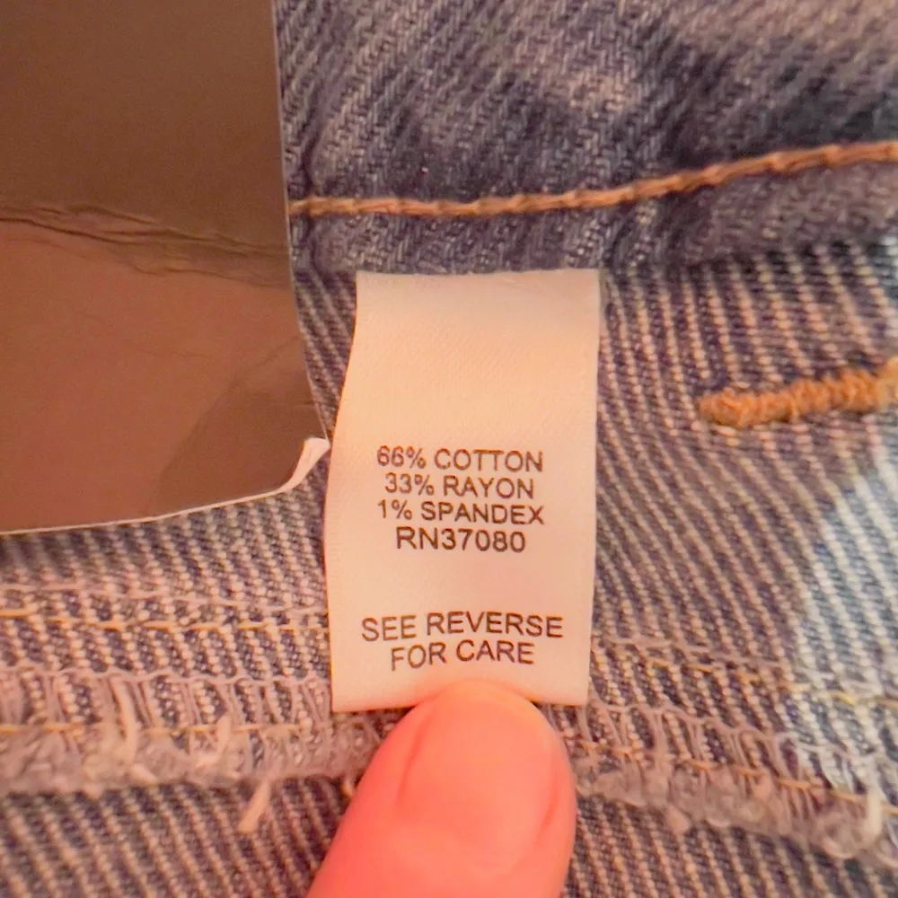 NWT Versona Light Wash Denim Distressed High Rise Modern Skinny Jeans size 0 - Image 5