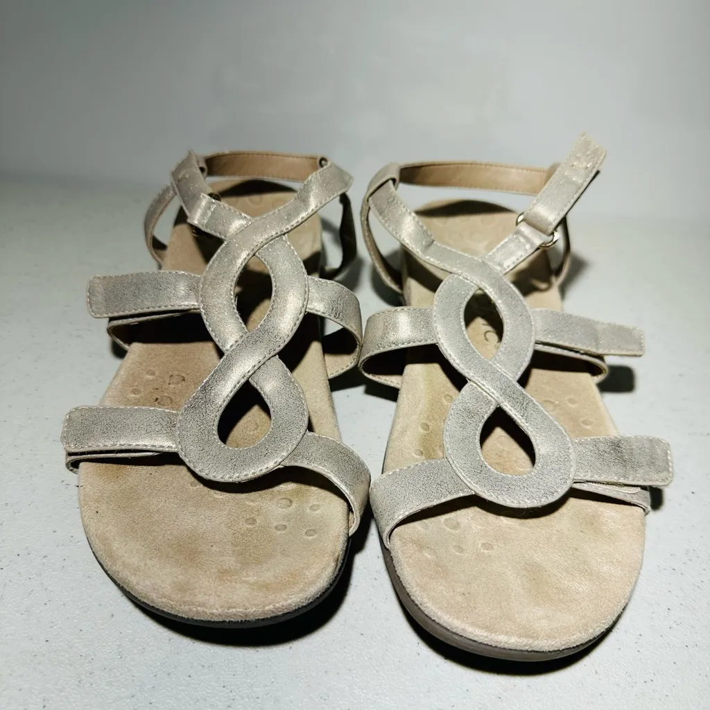 Vionic Rest Jodie 9M 41 Shimmer Ankle Strap Footbed Sandals - Image 3