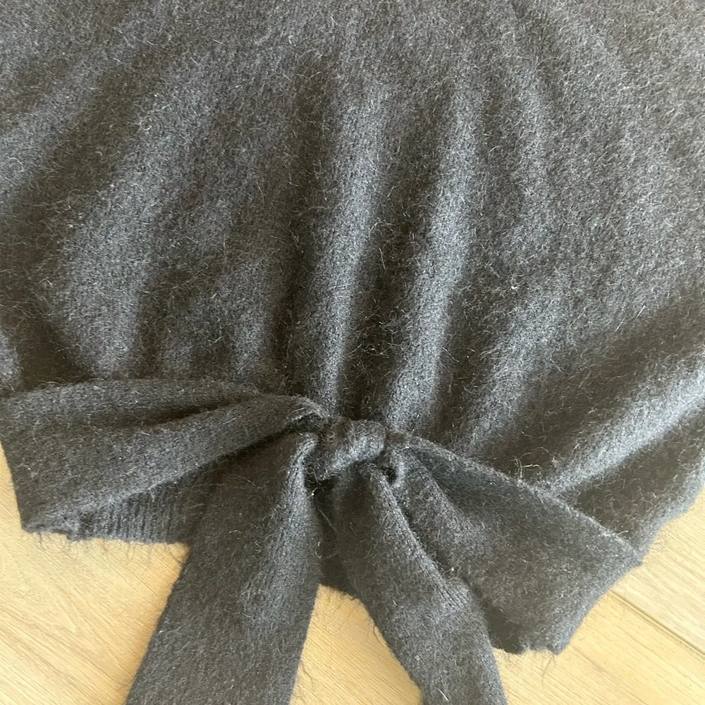 Aritzia - Wilfred Lorin Alpaca Blend Turtleneck Sweater Tie Detail Black Size S - Image 5