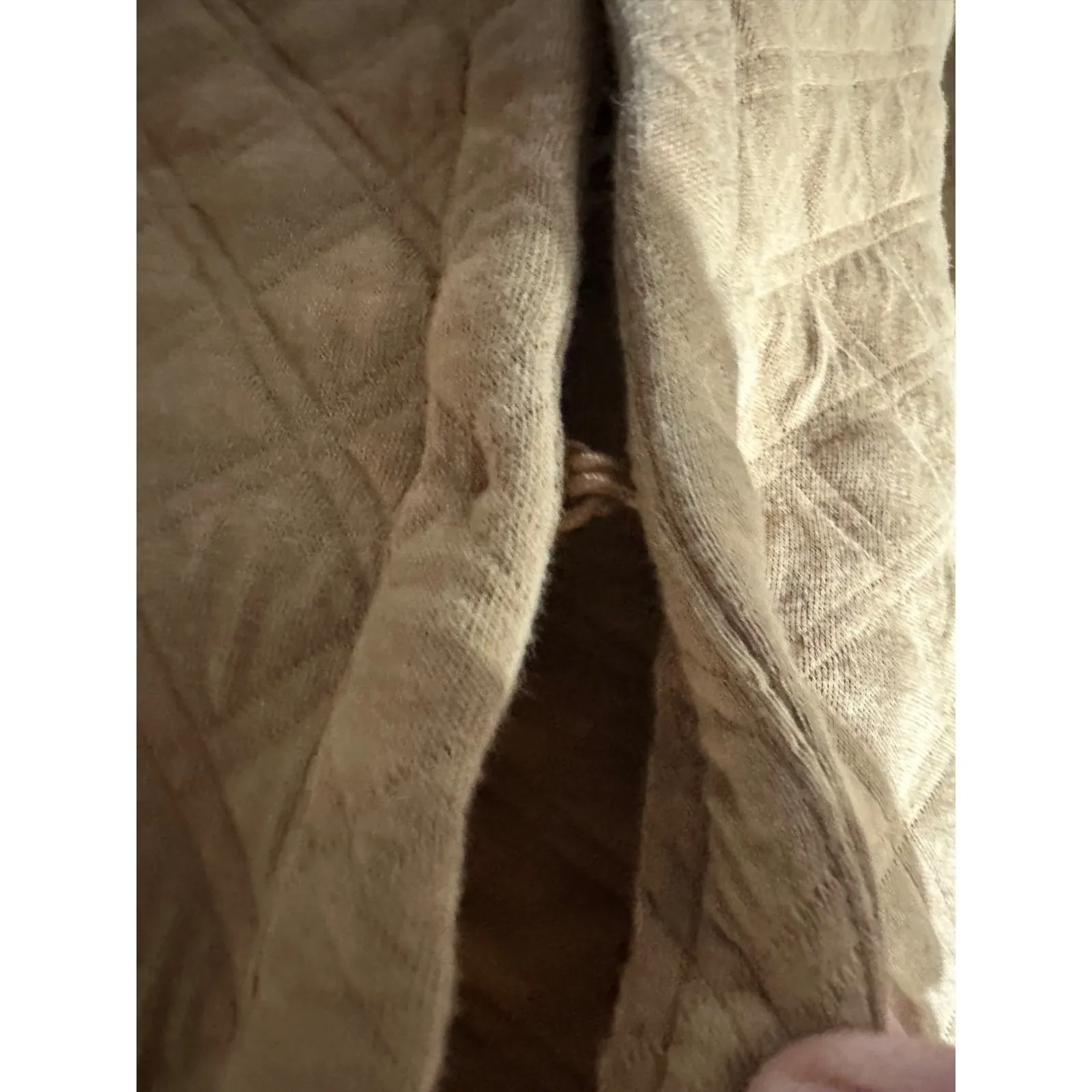 J.Crew Womens‎ Quilted Jacket Size XXL Beige Cotton Blend - Image 5