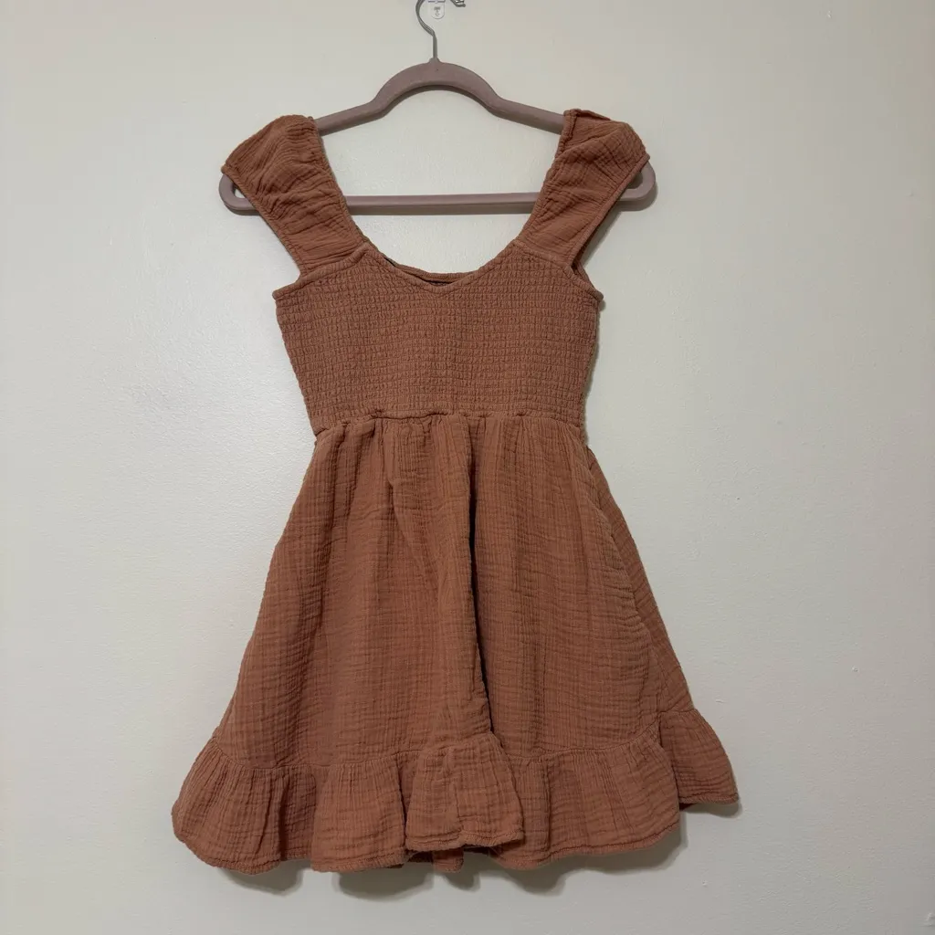 American Eagle Outfitters Gauze Babydoll Dress - Image 4