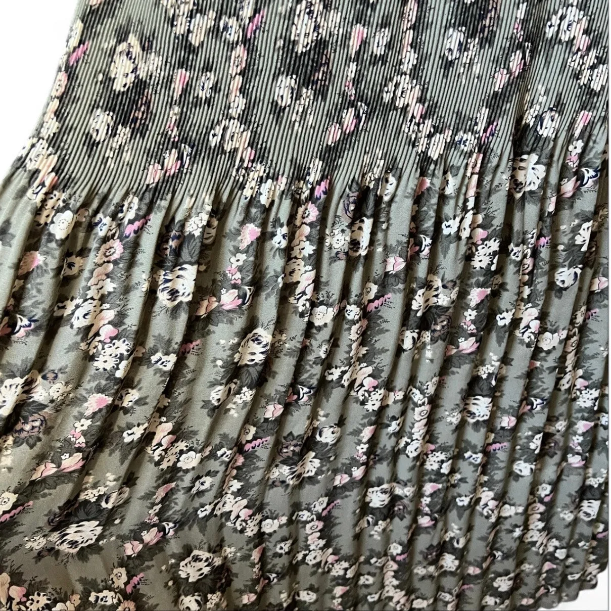 vintage 90s green floral maxi dress whimsigoth boho Cottagecore practical magic - Image 6