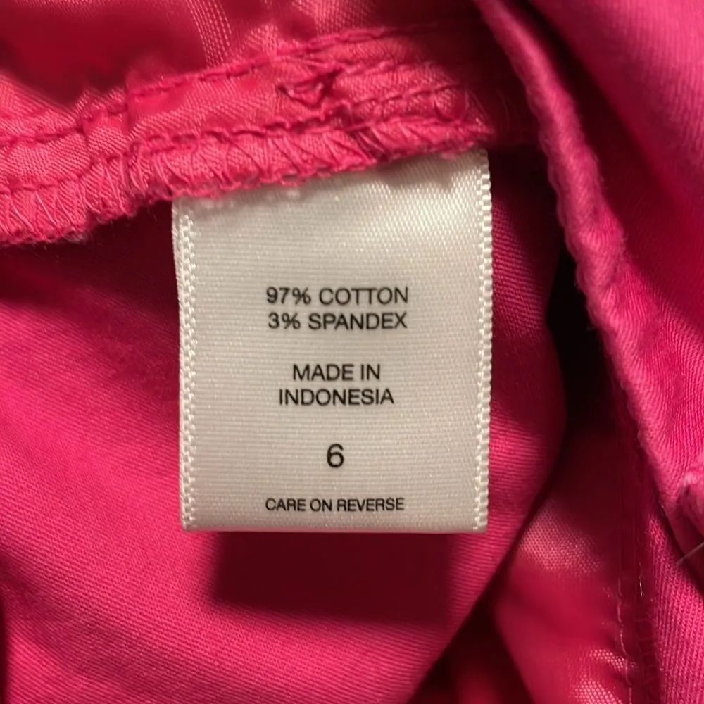 New York & Company Stretch Straight Leg‎ Pants Jeans Hot Pink Size 6 - Image 6