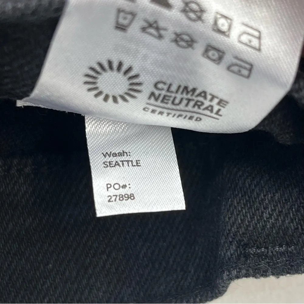 Reformation Jeans Charlie High Rise Jean Short Womens SZ 29 Black Button Fly NEW - Image 5