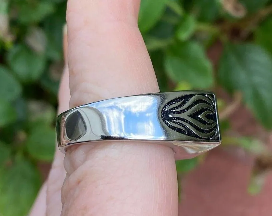 Boutique Stainless Steel Animal Design CZ Ring Size 8,9,10 - Image 10