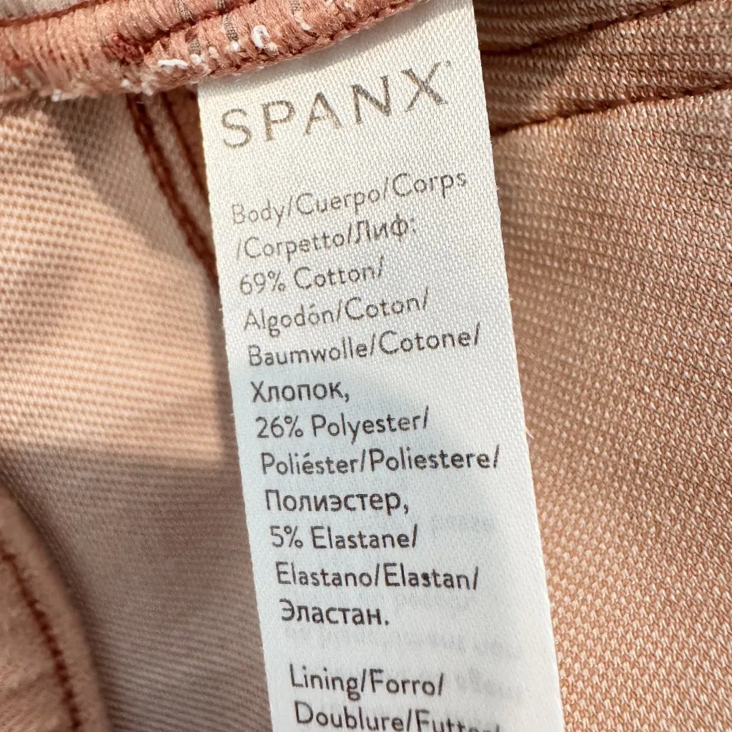 Spanx Jean-ish Pull On Knit Tummy‎ Control Shapewear Pants Bronzer Size Medium - Image 6