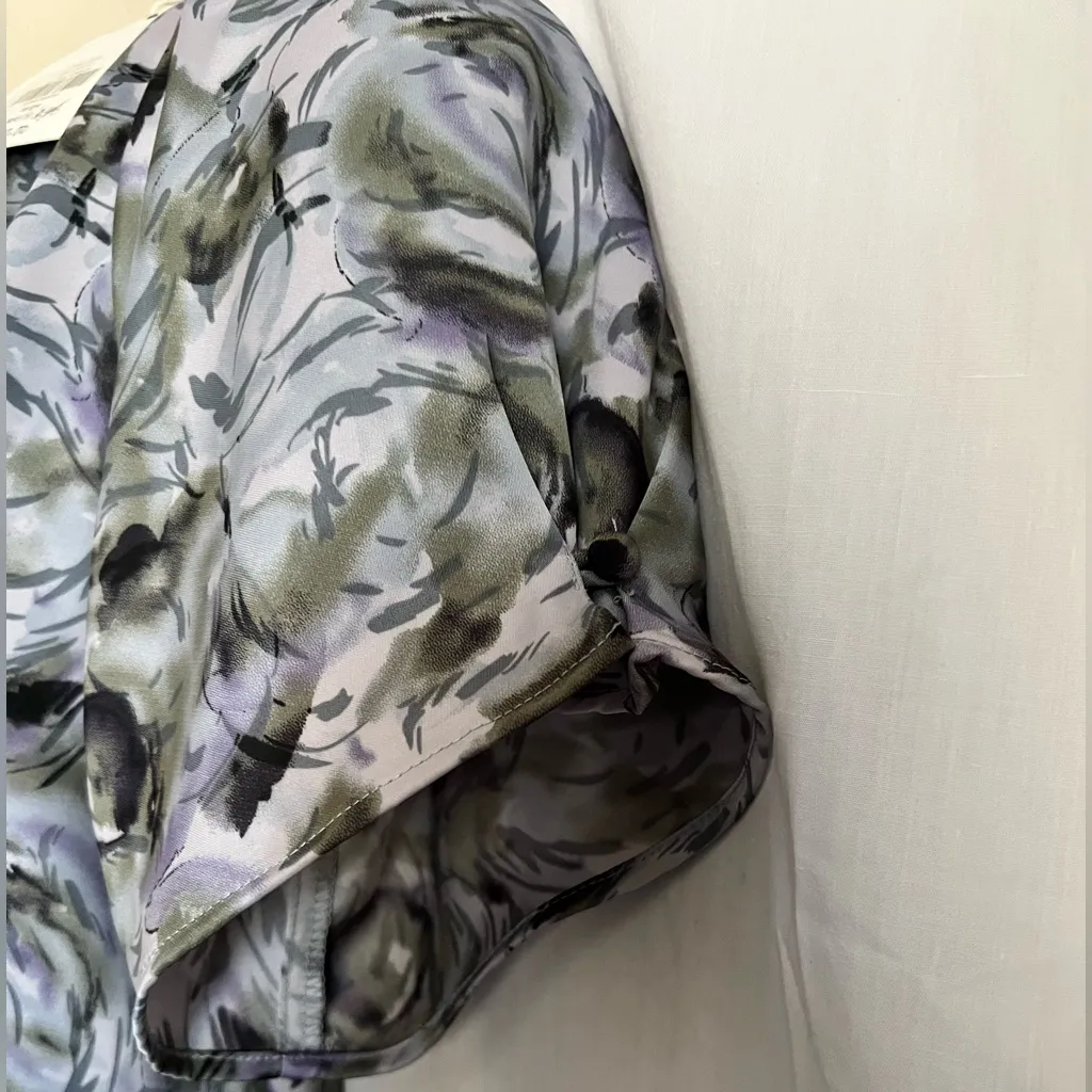 DownEast Women's Celia Floral Dress - Blue, Purple, and Green - Image 6