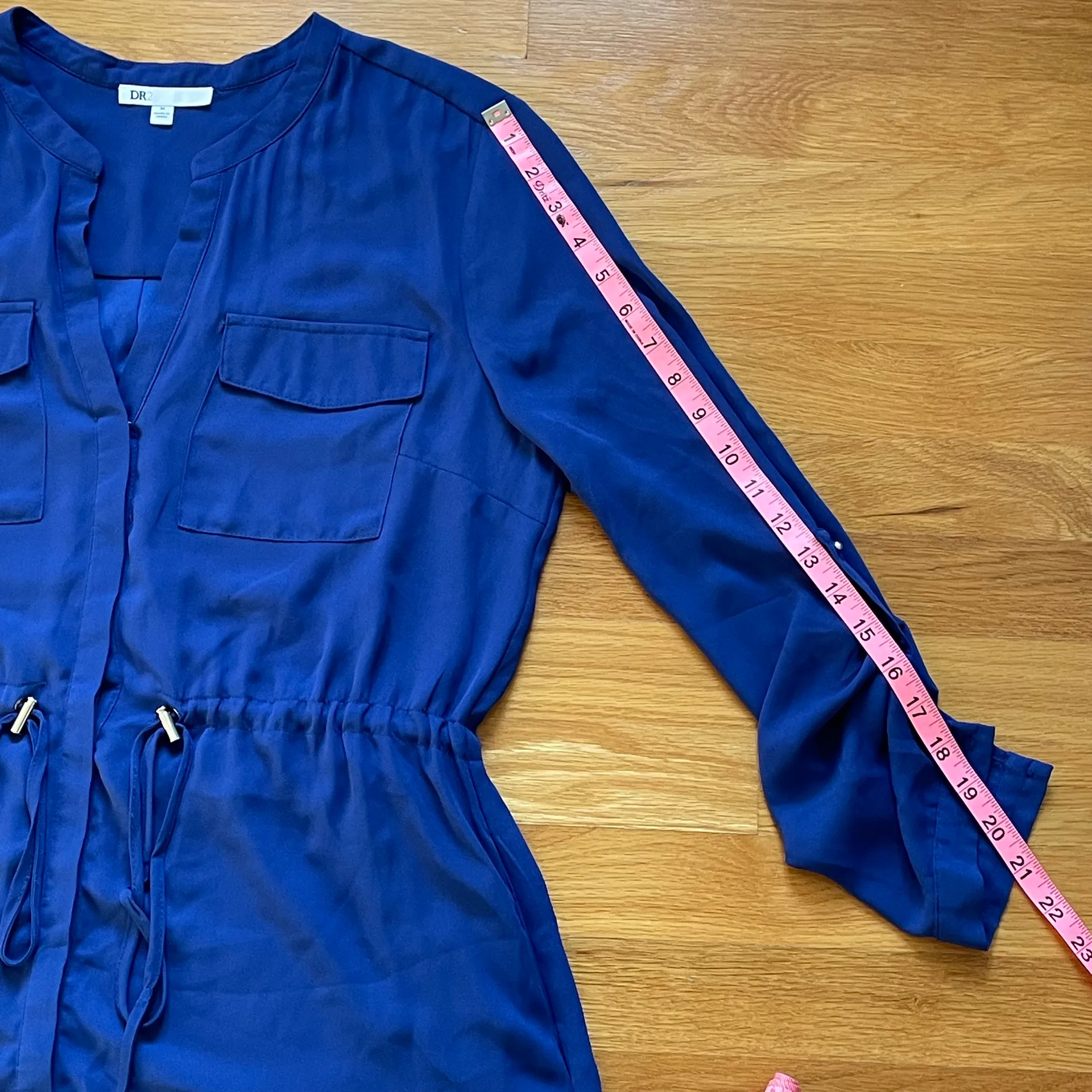 DR2 Royal Blue Dress Shirt Size M - Image 10