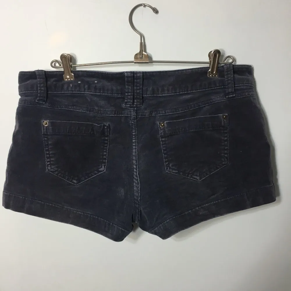 Navy Blue Corduroy Shorts - Image 4
