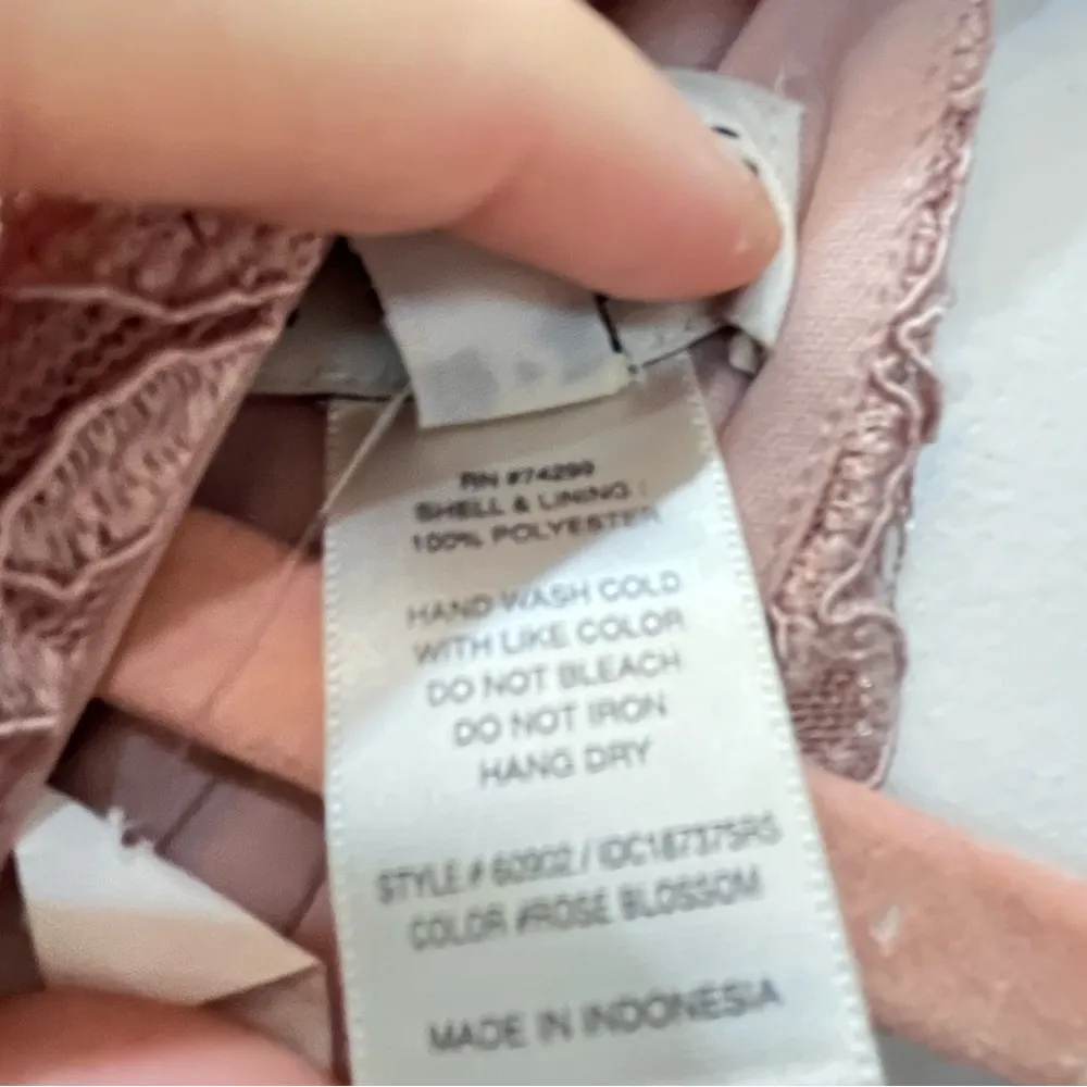 Enfocus Studio Womens Mermaid Dress Size 12 Pink Floral Lace Halter Neck… - Image 5