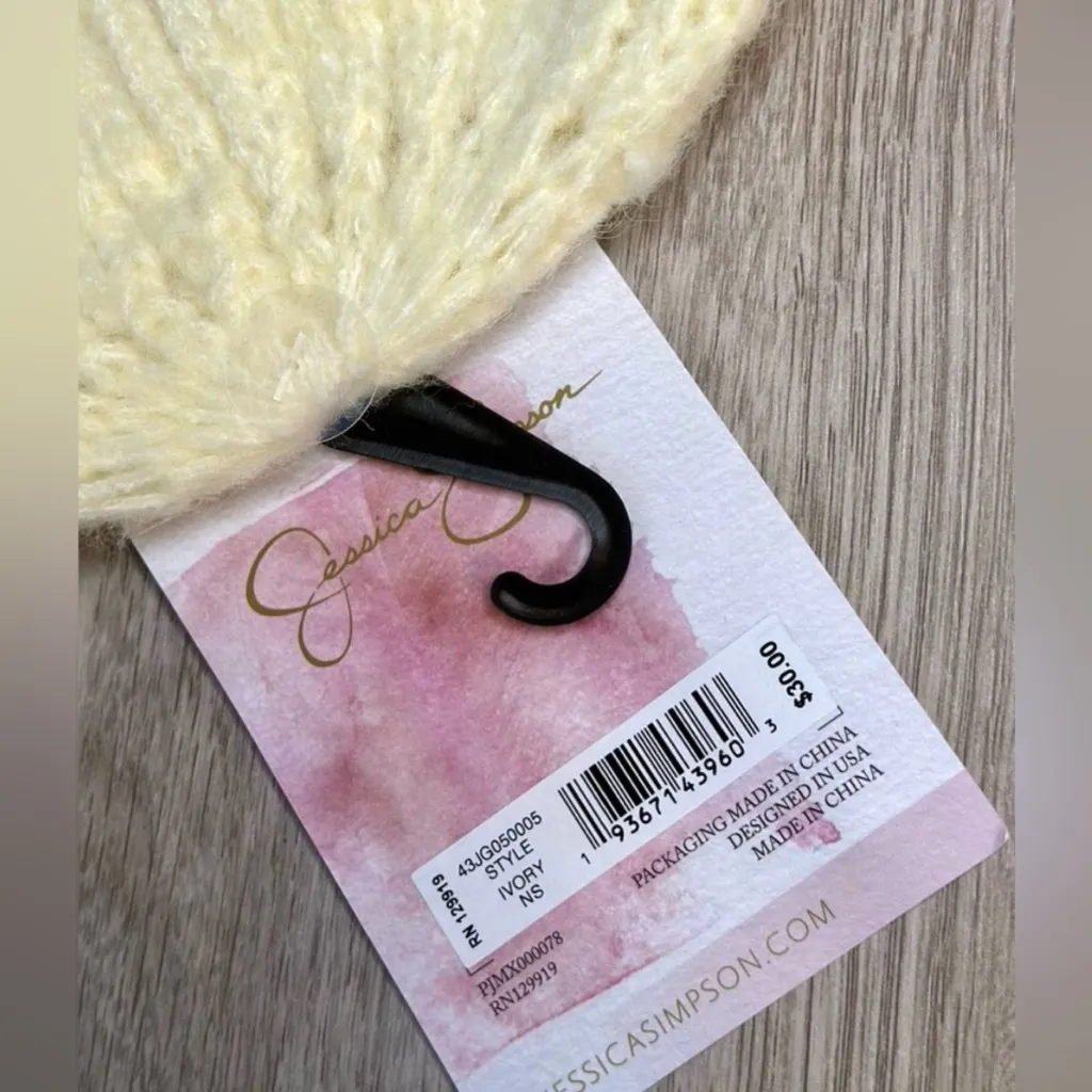 Jessica Simpson - Pearl Knit Beanie in Ivory | NWT - Gift Idea - Image 6
