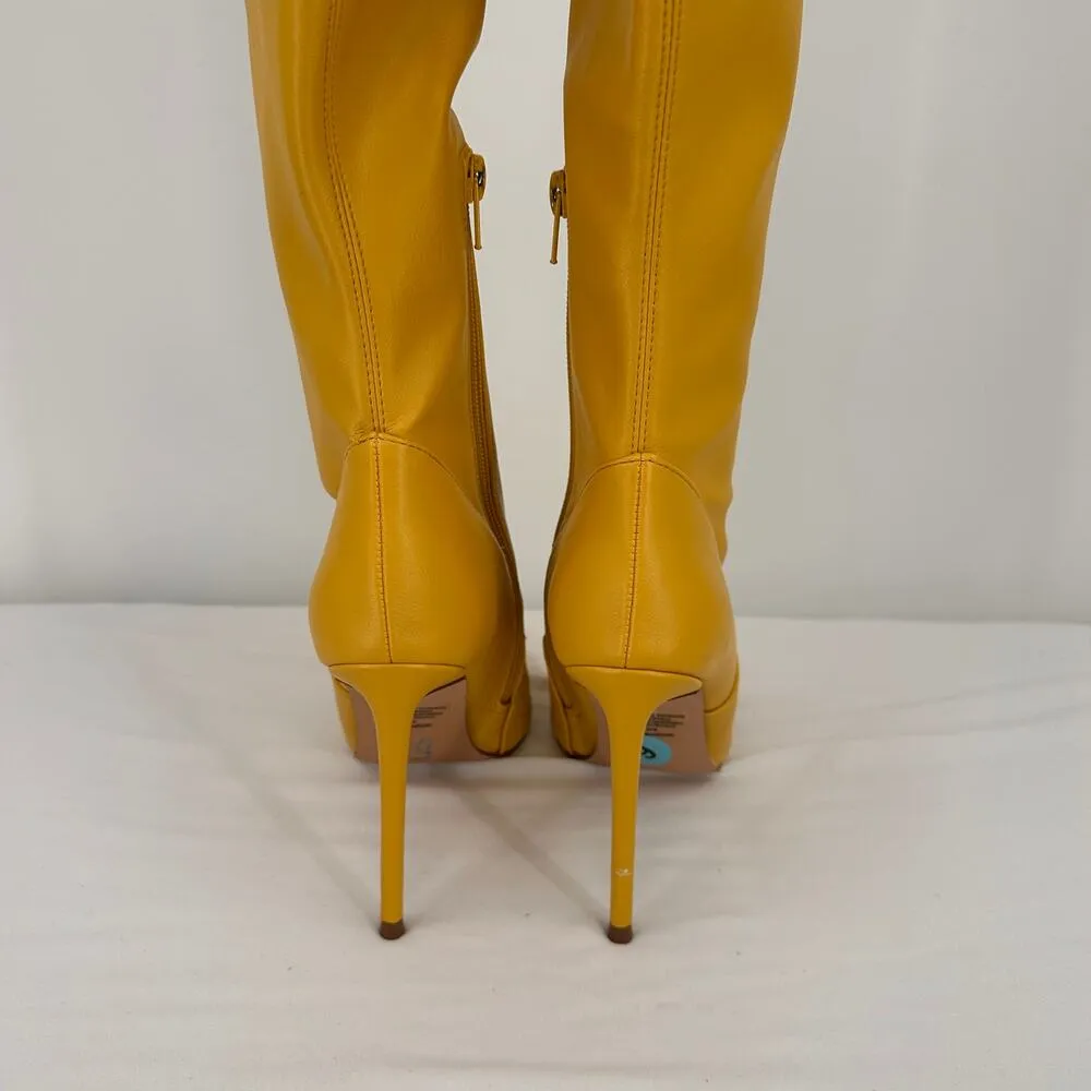 Steve Madden Women's Yellow Viktory Over-The-Knee Boots New without tags Size 6 - Image 7