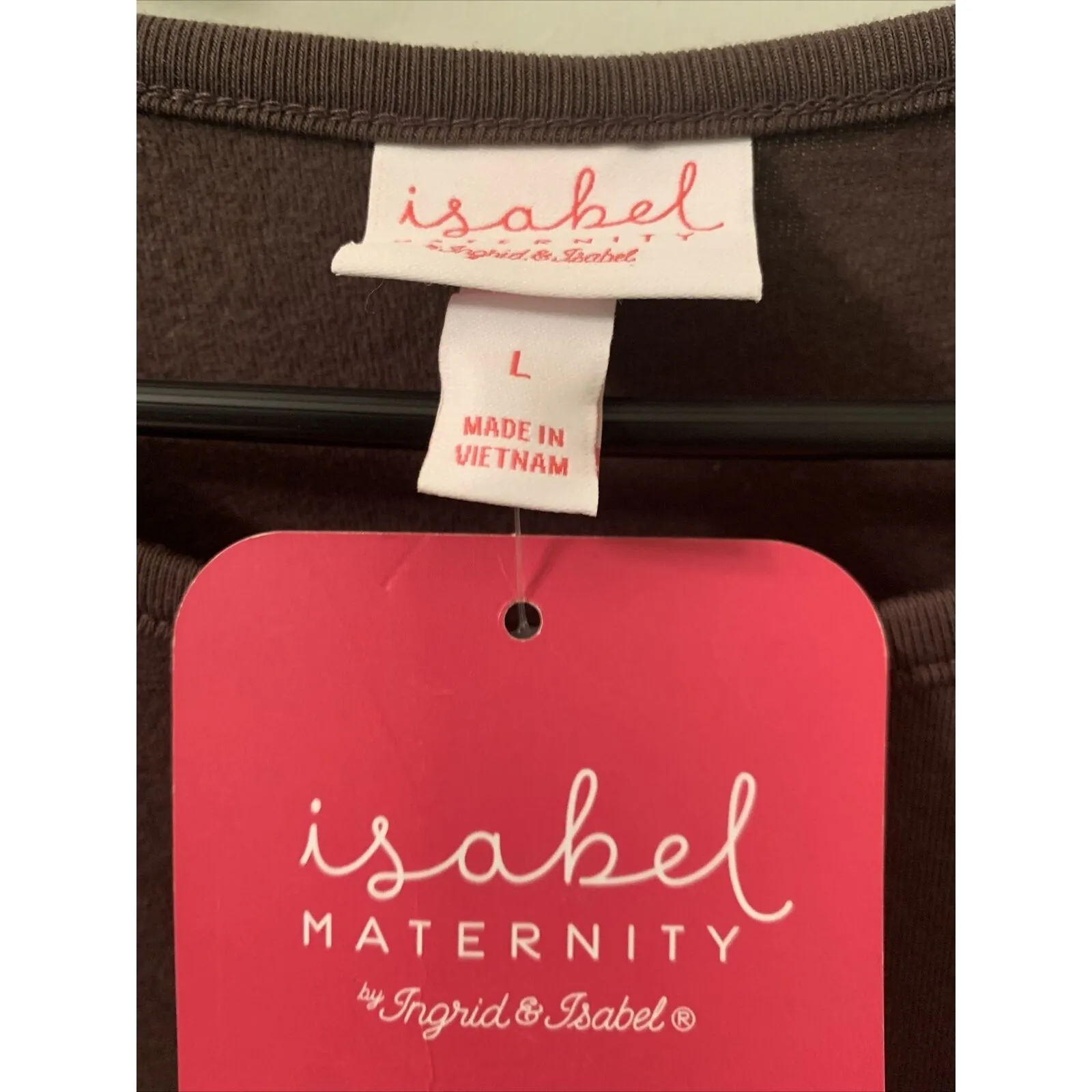 Isabel & Ingrid Maternity Women's Dress Brown Calf Length 3/4 Sleeve Choose Size Size undefined - Image 10