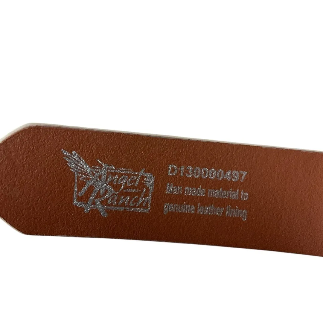 Angel Ranch Women's Glitter Genuine Leather Multicolored Spindle Router Belt OS Red - Image 9