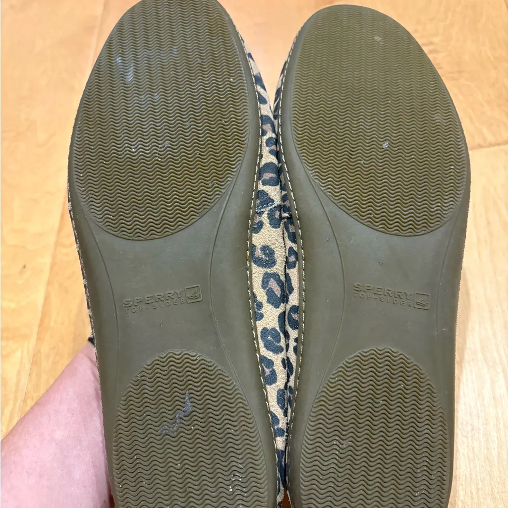 Sperry women’s leopard red patent leather loafers shoes sz 11 - Image 6